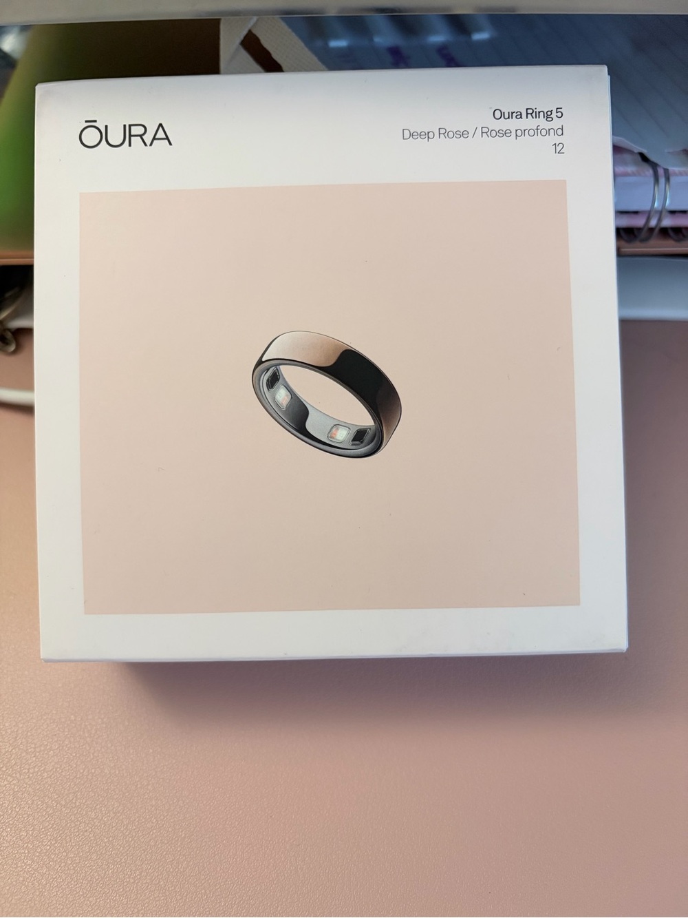 Oura Ring 5 - Deep Rose Size 12